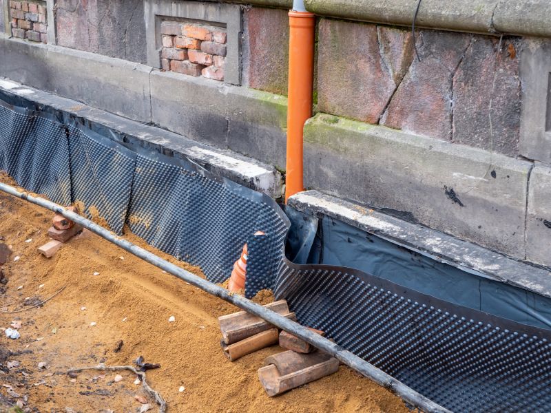 Interior Water Barrier Installation